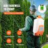 VEVOR 4 Gallon Battery Powered Backpack Sprayer Bundle with Gordon’s 20 Ounce SpeedZone Lawn Weed Killer