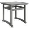 VEVOR 5 Pieces Patio Dining Set, Outdoor Square Furniture Table and Chairs, All Weather Garden Furniture Table Sets, HIPS Small Patio Conversation Set, for Lawn, Deck, Backyard, Poolside, Light Gray
