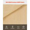 VEVOR 90% Sun Shade Cloth, 10 x 12 ft Pergola Shade Cover with Stainless Steel Grommets, Sun Shades Canopy Privacy Screen with 140 GSM HDPE Material, for Outdoor, Patio, Garden, and Backyard (Brown)(12 x 20 ft Beige)