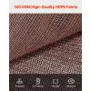 VEVOR 90% Sun Shade Cloth, 10 x 12 ft Pergola Shade Cover with Stainless Steel Grommets, Sun Shades Canopy Privacy Screen with 140 GSM HDPE Material, for Outdoor, Patio, Garden, and Backyard (Brown)(10 x 12 ft Brown)
