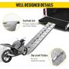 VEVOR Aluminum Ramps, 1250lbs, Straight Ramp with Treads and Load Straps, Portable Loading Ramp for Motorcycles, ATVs, Trucks, Lawn Mower, Dirt Bike, Garden Tractor, 78″ L x 12″ W, 2Pcs(6000lbs)