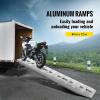 VEVOR Aluminum Ramps, 1250lbs, Straight Ramp with Treads and Load Straps, Portable Loading Ramp for Motorcycles, ATVs, Trucks, Lawn Mower, Dirt Bike, Garden Tractor, 78″ L x 12″ W, 2Pcs(6000lbs)
