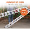 VEVOR Aluminum Ramps, 1250lbs, Straight Ramp with Treads and Load Straps, Portable Loading Ramp for Motorcycles, ATVs, Trucks, Lawn Mower, Dirt Bike, Garden Tractor, 78″ L x 12″ W, 2Pcs(1250lbs)