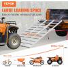 VEVOR Aluminum Ramps, 1250lbs, Straight Ramp with Treads and Load Straps, Portable Loading Ramp for Motorcycles, ATVs, Trucks, Lawn Mower, Dirt Bike, Garden Tractor, 78″ L x 12″ W, 2Pcs(1500lbs)