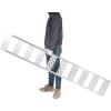VEVOR Aluminum Ramps, 1250lbs, Straight Ramp with Treads and Load Straps, Portable Loading Ramp for Motorcycles, ATVs, Trucks, Lawn Mower, Dirt Bike, Garden Tractor, 78″ L x 12″ W, 2Pcs(1250lbs)