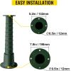 VEVOR Antique Hand Water Pump Stand Pitcher Pump Stand Cast Iron Well Pump Stand w/Pre-set 0.5″ Holes for Easy Installation Old Fashion Pitcher Hand Pump Stand for Home Yard Pond Garden Outdoors Green(Green)