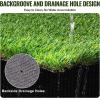 VEVOR Artifical Grass Turf, 5 x 10 ft Thick Grass Rug Indoor Outdoor, 1.38″ Realistic Synthetic Grass Mat with Drainage Holes, Perfect for Patio Garden Lawn Home Backyard Dog Mats(3 x 5 FT)