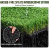 VEVOR Artifical Grass Turf, 5 x 10 ft Thick Grass Rug Indoor Outdoor, 1.38″ Realistic Synthetic Grass Mat with Drainage Holes, Perfect for Patio Garden Lawn Home Backyard Dog Mats(18 Pack – 12″x12″)