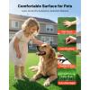 VEVOR Artificial Grass, 10 x 3 ft Fake Grass Turf Rug, 0.6 in Pile Height Realistic Synthetic Lawn Carpet Roll Mat, Easy Clean Drainage Holes for Patio, Garden, Balcony, Outdoor Indoor Decor, Green