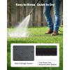 VEVOR Artificial Grass, 15 x 7 ft Fake Grass Turf Rug, 1.38 in Pile Height Realistic Synthetic Lawn Carpet Roll Mat, Easy Clean Drainage Holes for Patio, Garden, Balcony, Outdoor Indoor Decor, Green