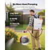 VEVOR Battery Powered Backpack Sprayer, 3.2 Gal Powerful Electric Backpack Sprayer, 2 Retractable Wands & 5 Nozzles, Adjustable 0-90 PSI, 2 Hour Runtime, Portable Weed Sprayers for Yard Garden Lawn