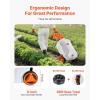 VEVOR Battery-Powered Sprayer with Wheeled Cart, 10 Gallons Electric Weed Sprayer, Adjustable 0-80 PSI, Yard Lawn Sprayers with Wheels, 5 Nozzles & 98ft Hose, 3-6H Spray Time, for Weeding, Cleaning