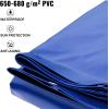 VEVOR Blue PVC Winter Bubble Pool Cover 650-680 g/m² Rectangular Pool Solar Cover 4 m x 8 m Tight Mesh for Swimming Pools in The Home, Garden, Hotel, Engineering