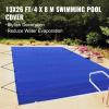 VEVOR Blue PVC Winter Bubble Pool Cover 650-680 g/m² Rectangular Pool Solar Cover 4 m x 8 m Tight Mesh for Swimming Pools in The Home, Garden, Hotel, Engineering