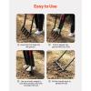 VEVOR Broad Fork, 5-Tine Pitchfork with Dual Fiberglass Handles, Heavy Duty Garden Fork, Ergonomic U-Shaped Design Broadfork Hand Tiller, Gardening Tool for Composting Transplanting Aeration(5-Tine-U)