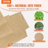 VEVOR Burlap Fabric Roll, 40” x 150 ft & 45 x 45 High Density Wide Natural Burlap Fabric Rolls, Jute Fabric Burlap Tree Wrap Roll, for Decor, Crafts, Wedding, Gardening, Plant & Tree Winter Covering(36 inch x 150 ft)