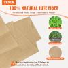 VEVOR Burlap Fabric Roll, 40” x 150 ft & 45 x 45 High Density Wide Natural Burlap Fabric Rolls, Jute Fabric Burlap Tree Wrap Roll, for Decor, Crafts, Wedding, Gardening, Plant & Tree Winter Covering(40 inch x 30 ft)