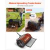 VEVOR Compost Spreader, 16.5″ Wide Peat Moss Spreader with T Shaped Handle, 3 Heights Adjustable, Powder-Coated Steel Garden Peat Moss Roller, Heavy Duty Grass Seed Roller for Planting Seeding, Black(36in)