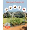 VEVOR Crop Cage, 9.5 x 6.36 x 6.36 ft Plant Protection Tent with Zippered Door, Wind-Resistant Tall Crop Cage, Easy to Install, Outdoor Raised Bed Cover, Tomato Plant Netting for Garden Patio Lawn(5.9 x 2.98 x 4.9Ft-Arch)
