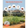 VEVOR Crop Cage, 9.5 x 6.36 x 6.36 ft Plant Protection Tent with Zippered Door, Wind-Resistant Tall Crop Cage, Easy to Install, Outdoor Raised Bed Cover, Tomato Plant Netting for Garden Patio Lawn(11.6 x 3.9 x 6.3Ft-Square)