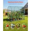 VEVOR Crop Cage, 9.5 x 6.36 x 6.36 ft Plant Protection Tent with Zippered Door, Wind-Resistant Tall Crop Cage, Easy to Install, Outdoor Raised Bed Cover, Tomato Plant Netting for Garden Patio Lawn(5.9 x 2.98 x 4.9Ft-Arch)