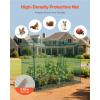 VEVOR Crop Cage, 9.5 x 6.36 x 6.36 ft Plant Protection Tent with Zippered Door, Wind-Resistant Tall Crop Cage, Easy to Install, Outdoor Raised Bed Cover, Tomato Plant Netting for Garden Patio Lawn(7.8 x 3.9 x 5.9Ft-Square)