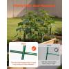VEVOR Cucumber Trellis, 35″ x 55″ Foldable A-Frame Garden Trellises for Raised Bed, 4 Panels, Metal Rustproof Outdoor Climbing Plant Support with Gloves for Vine, Peas, Beans, Tomato, Flowers(35″ x 55″)