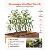 VEVOR Cucumber Trellis, 35″ x 55″ Foldable A-Frame Garden Trellises for Raised Bed, 4 Panels, Metal Rustproof Outdoor Climbing Plant Support with Gloves for Vine, Peas, Beans, Tomato, Flowers(46″ x 36″)