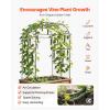 VEVOR Cucumber Trellis, 83 inch Tall Garden Arch Trellis, U-Shape Garden Trellises for Raised Bed, Metal Arch Outdoor Climbing Plants Support for Vine, Peas, Beans, Zucchini, Tomato, Squash, Flowers(Broad Arch Trellis)