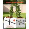 VEVOR Cucumber Trellis, 83 inch Tall Garden Arch Trellis, U-Shape Garden Trellises for Raised Bed, Metal Arch Outdoor Climbing Plants Support for Vine, Peas, Beans, Zucchini, Tomato, Squash, Flowers(Arch Trellis)