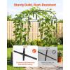 VEVOR Cucumber Trellis, 83 inch Tall Garden Arch Trellis, U-Shape Garden Trellises for Raised Bed, Metal Arch Outdoor Climbing Plants Support for Vine, Peas, Beans, Zucchini, Tomato, Squash, Flowers(Broad Arch Trellis)