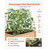 VEVOR Cucumber Trellis, No Assembly Required, 39″ High 2 Pack Foldable A-Frame Garden Trellises for Raised Bed, Metal Rustproof Outdoor Climbing Plant Support for Vine, Peas, Beans, Tomato, Flowers(46″ x 34″)