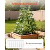 VEVOR Cucumber Trellis, No Assembly Required, 39″ High 2 Pack Foldable A-Frame Garden Trellises for Raised Bed, Metal Rustproof Outdoor Climbing Plant Support for Vine, Peas, Beans, Tomato, Flowers(46″ x 34″)