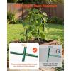 VEVOR Cucumber Trellis, No Assembly Required, 39″ High 2 Pack Foldable A-Frame Garden Trellises for Raised Bed, Metal Rustproof Outdoor Climbing Plant Support for Vine, Peas, Beans, Tomato, Flowers(39″ x 32″)