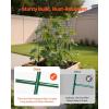 VEVOR Cucumber Trellis, No Assembly Required, 39″ High 2 Pack Foldable A-Frame Garden Trellises for Raised Bed, Metal Rustproof Outdoor Climbing Plant Support for Vine, Peas, Beans, Tomato, Flowers(46″ x 34″)