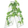 VEVOR Cucumber Trellis for Climbing Plants,46″ H x 32″ W Foldable Cucumber Trellis Set with Plant Clips, Metal Garden Trellis for Raised Bed, Outdoor Plant Grow Support for Tomato, Vegetable(2 Pack)(46″ W x 32″ L)