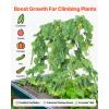 VEVOR Cucumber Trellis for Climbing Plants,46″ H x 32″ W Foldable Cucumber Trellis Set with Plant Clips, Metal Garden Trellis for Raised Bed, Outdoor Plant Grow Support for Tomato, Vegetable(2 Pack)(35″ W x 55″ L)