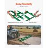 VEVOR Drag Harrow, 4 ft Heavy Duty Tow Behind Drag Harrow with Adjustable Bars & 72 in Chain, Driveway Grader Landscape Rake for ATV, UTV, Tractor, Mower Tow Behind Yard Lawn Leveling Tool(8 FT- Green)