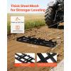 VEVOR Drag Harrow, 4 ft Heavy Duty Tow Behind Drag Harrow with Adjustable Bars & 72 in Chain, Driveway Grader Landscape Rake for ATV, UTV, Tractor, Mower Tow Behind Yard Lawn Leveling Tool(4 FT- Black)