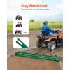 VEVOR Drag Harrow, 4 ft Heavy Duty Tow Behind Drag Harrow with Adjustable Bars & 72 in Chain, Driveway Grader Landscape Rake for ATV, UTV, Tractor, Mower Tow Behind Yard Lawn Leveling Tool(8 FT- Green)