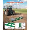 VEVOR Drag Harrow, 4 ft Heavy Duty Tow Behind Drag Harrow with Adjustable Bars & 72 in Chain, Driveway Grader Landscape Rake for ATV, UTV, Tractor, Mower Tow Behind Yard Lawn Leveling Tool(6 FT- Green)