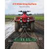 VEVOR Drag Harrow, 4 ft Heavy Duty Tow Behind Drag Harrow with Adjustable Bars & 72 in Chain, Driveway Grader Landscape Rake for ATV, UTV, Tractor, Mower Tow Behind Yard Lawn Leveling Tool(4 FT- Green)