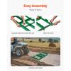 VEVOR Drag Harrow, 4 ft Heavy Duty Tow Behind Drag Harrow with Adjustable Bars & 72 in Chain, Driveway Grader Landscape Rake for ATV, UTV, Tractor, Mower Tow Behind Yard Lawn Leveling Tool(4 FT- Green)