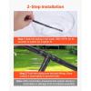 VEVOR Drip Irrigation Fittings Kit for 1/4″ Tubing, 300 Pcs Drip Irrigation System Parts, Tees, Straight Barb, 4 Way Coupling, Elbows, End Plug, Single Barbs, Barbed Connectors for Yard Garden Lawn