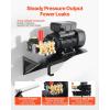 VEVOR Electric Pressure Washer Pump Kit, 1220 PSI, 2.2 GPM, Triplex Power Washer Pump with 2 HP Motor 120 V, Includes Wall Mount Bracket, Spray Gun, Wand, Hose, 5 Nozzles, for Washing Cars, Gardens
