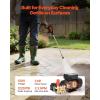 VEVOR Electric Pressure Washer Pump Kit, 1220 PSI, 2.2 GPM, Triplex Power Washer Pump with 2 HP Motor 120 V, Includes Wall Mount Bracket, Spray Gun, Wand, Hose, 5 Nozzles, for Washing Cars, Gardens
