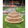 VEVOR Faux Rock Cover, Outdoor Fake Rock Well Pump Cover, Realistic Natural Texture, Lightweight & Weather-Resistant Polyresin Artificial Boulder for Landscaping Garden Yard Décor, Brown, Small Size(Irregular oval/Medium size/sandy yellow)