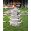 VEVOR Faux Rock Cover, Outdoor Fake Rock Well Pump Cover, Realistic Natural Texture, Lightweight & Weather-Resistant Polyresin Artificial Boulder for Landscaping Garden Yard Décor, Brown, Small Size(Irregular cone/Medium size/light grey)
