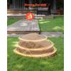 VEVOR Faux Rock Cover, Outdoor Fake Rock Well Pump Cover, Realistic Natural Texture, Lightweight & Weather-Resistant Polyresin Artificial Boulder for Landscaping Garden Yard Décor, Brown, Small Size(Irregular oval/small size/sandy yellow)