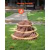 VEVOR Faux Rock Cover, Outdoor Fake Rock Well Pump Cover, Realistic Natural Texture, Lightweight & Weather-Resistant Polyresin Artificial Boulder for Landscaping Garden Yard Décor, Brown, Small Size(Irregular cone/small size/brown)